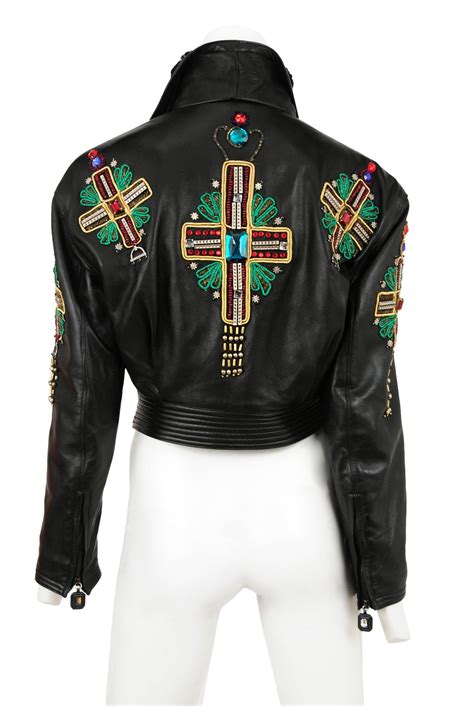 gianni versace world collection leather jackets|Men's Gianni Versace Leather Jackets .